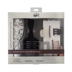 WetBrush Pro Graphic Monochrome Style Detangling Kit