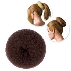 Dress Me Up Hair Donut Brown - Small, Thick