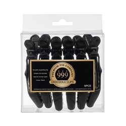 Premium Pin Company 999 Crocodile Clips - Black, 6pc