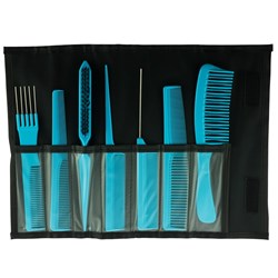 Salon Smart Folding Comb Set Teal 