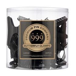 Premium Pin Company 999 Large Black Butterfly Clamps - 102