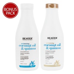 Beaver Coconut Oil And Quinoa Moisturising Duo