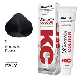 Keratin Colour Permanent Colour 1 Naturals Black