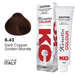 Keratin Colour Permanent Colour 6.43 Dark Copper Golden Blonde