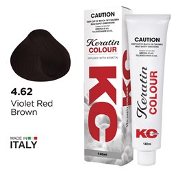 Keratin Colour Permanent Colour 4.62 Violet Red Brown