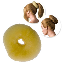 <p>Hair padding, including hair donuts, help you create perfect <a href="/tools-and-accessories/updos-and-upstyling" title="updos and upstyles" class="redline">updos and upstyles</a>, such as chignons and beautiful bridal styles. Volumizer padding creates height in the crown area for the illusion of extra volume in a chignon or classic, chic bun.</p>
<p></p>
<p></p>