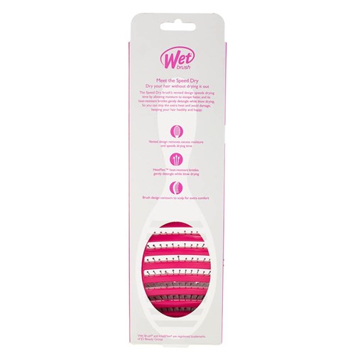 WetBrush Speed Dry Hair Brush Pink Pacakge Back