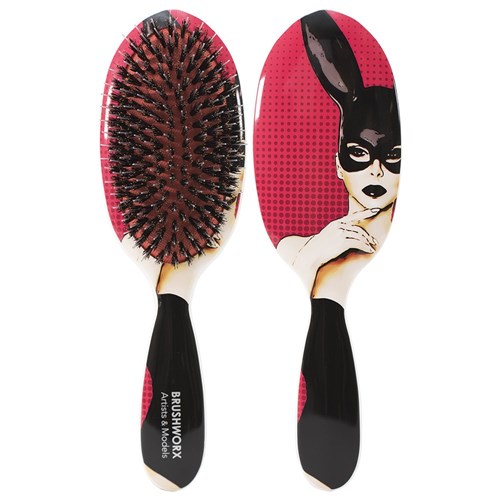 Brushworx Artists and Models Cushion Hair Brush Bunny Boo