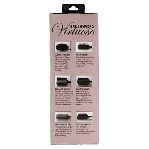 Brushworx Virtuoso Paddle Brush Mixed Bristle