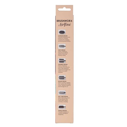 Brushworx Airflow Long Barrel Hot Tube Brush Medium