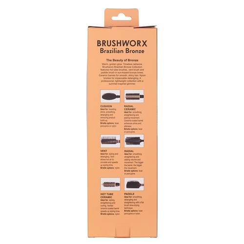 Brushworx Brazilian Bronze Paddle Hair Brush 