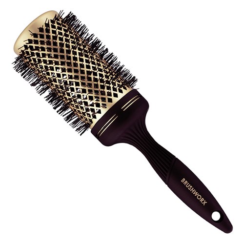 Brushworx Gold Ceramic Hot Tube Hair Brush, Extra Large