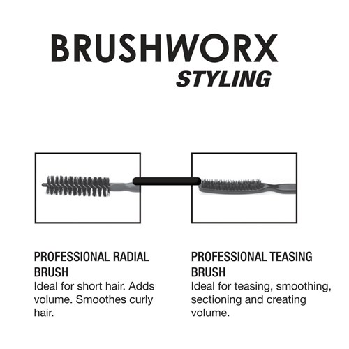 Brushworx Styler Medium 30mm Bottle Hair Brush - Black