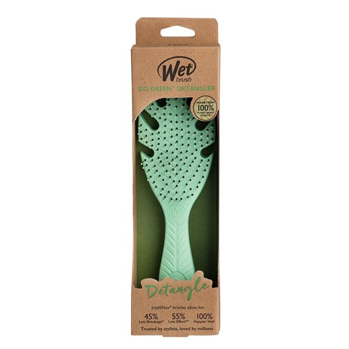 WetBrush Go Green Detangler Hair Brush Green