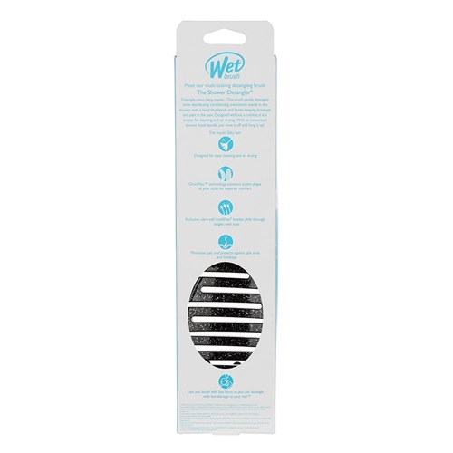 WetBrush Shower Detangler Black Glitter