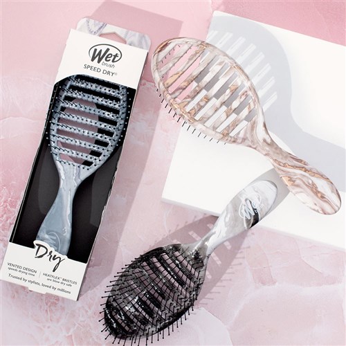 WetBrush Metallic Marble Speed Dry Silver