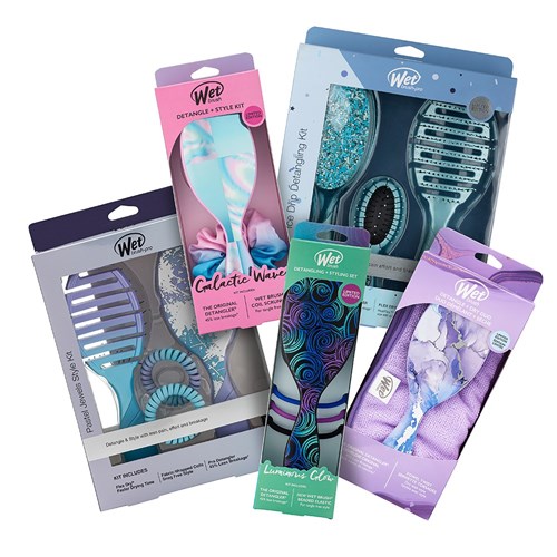 WetBrush Pro Pastel Jewel Detangling Kit