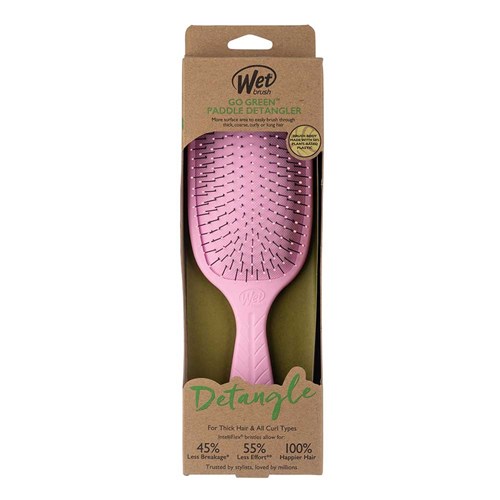 WetBrush Go Green Paddle Detangler Pink