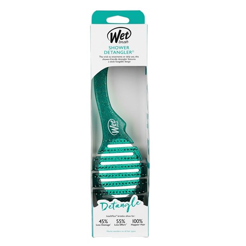 WetBrush Shower Detangler Green Glitter