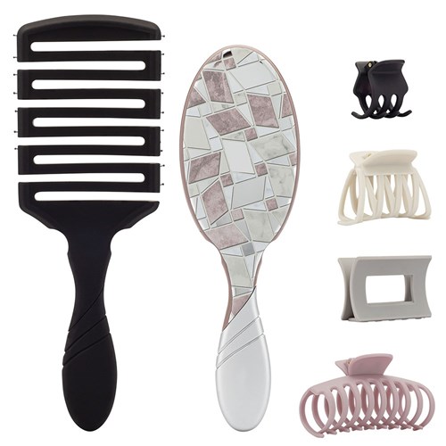 WetBrush Pro Graphic Monochrome Style Detangling Kit