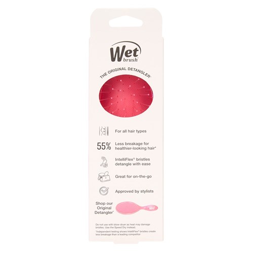 WetBrush Prismatic Glow Mini Detangler Pink
