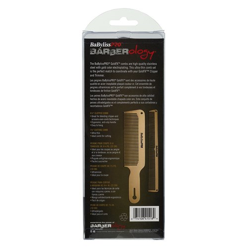 BaBylissPRO GoldFX Metal Comb Set