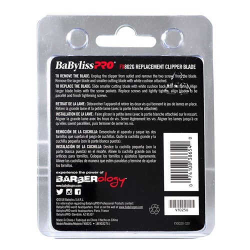 BaBylissPRO Replacement Hair Clipper Taper Blade Gold FX802G Package
