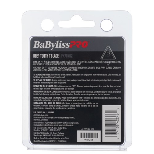 BaBylissPRO Graphite T-Blade 2.0mm Deep Tooth