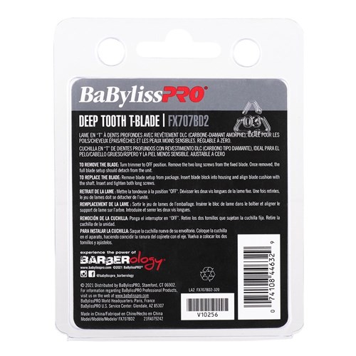 BaBylissPRO DLC T-Blade 2.0mm Deep Tooth