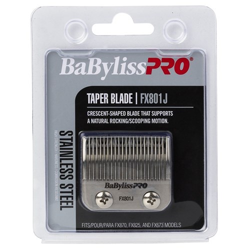 BaBylissPRO Replacement Hair Clipper Taper Blade Silver FX801J