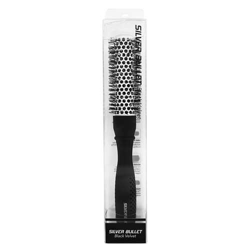 Silver Bullet Black Velvet Hot Tube Hair Brush Small