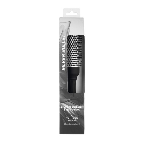 Silver Bullet Black Velvet Hot Tube Hair Brush Medium