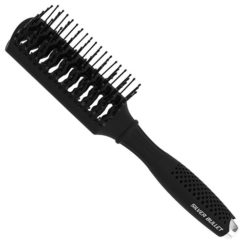 Silver Bullet Black Velvet Tunnel Vent Hair Brush