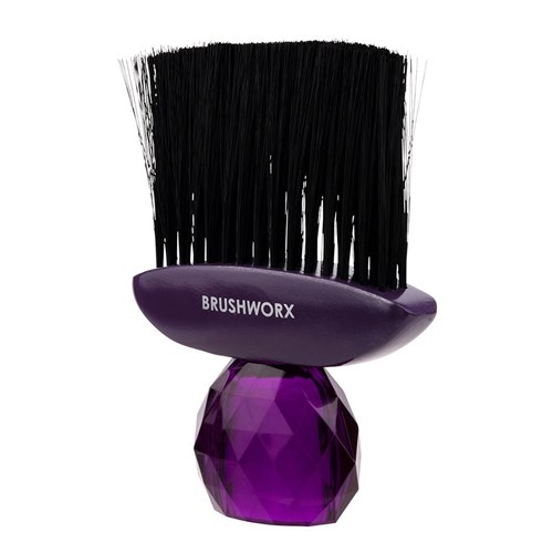 Silver Bullet Black Crystal Neck Brush - Purple