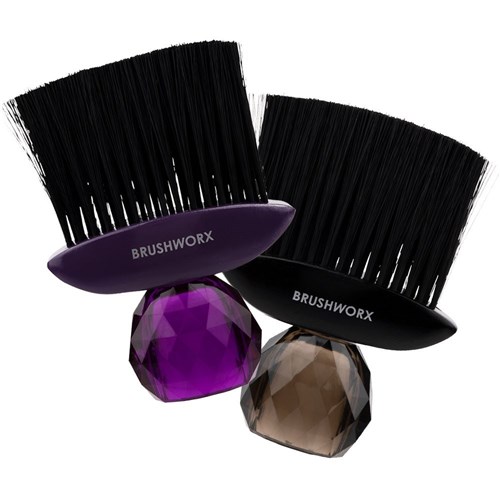 Silver Bullet Black Crystal Neck Brush - Purple