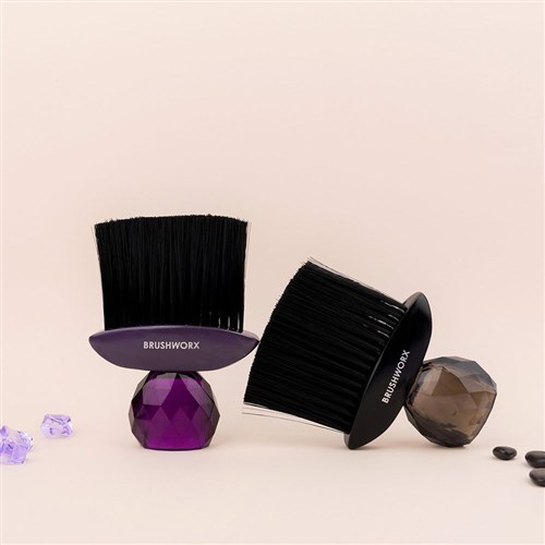 Silver Bullet Black Crystal Neck Brush - Purple