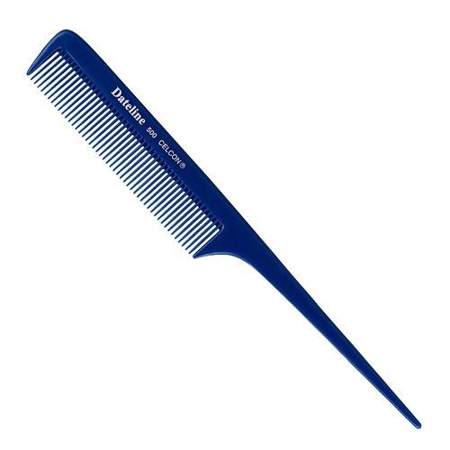 Dateline Professional Blue Celcon 500 Regular Plastic Tail Comb - 20cm