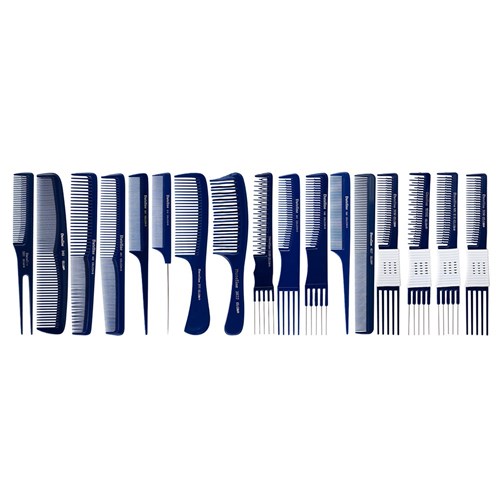 Dateline Professional Blue Celcon 500 Regular Plastic Tail Comb - 20cm