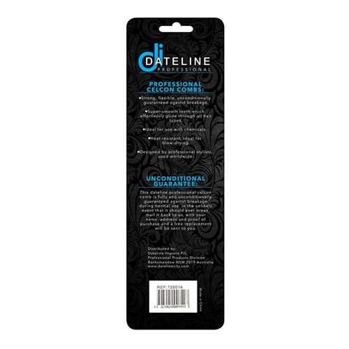 Dateline Professional Blue Celcon 407 Styling Comb 