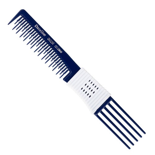 Dateline Professional Blue Celcon 302R Plastic Teasing Comb - 19cm