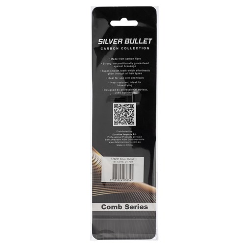 Silver Bullet Carbon Tail Hair Comb