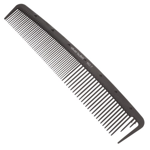 Silver Bullet Carbon Basin Hair Comb Back