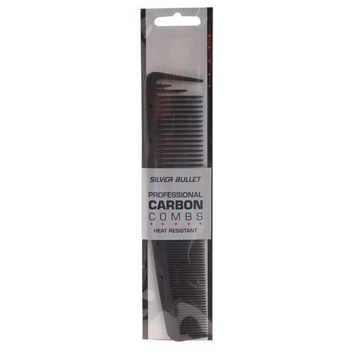 Silver Bullet Carbon Basin Hair Comb Back