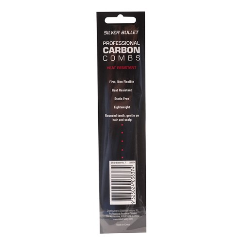 Silver Bullet Carbon Basin Hair Comb Package Front