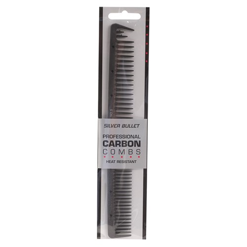 Silver Bullet Carbon Extra Wide Teeth Hair Comb