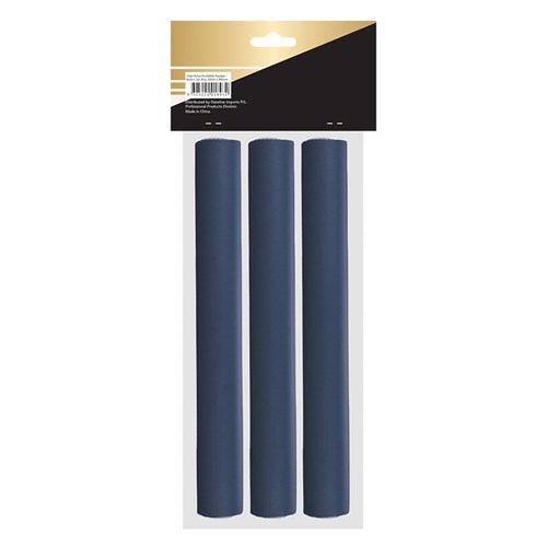 Hair FX Extra Large Flexible Rollers - Blue, 3pk