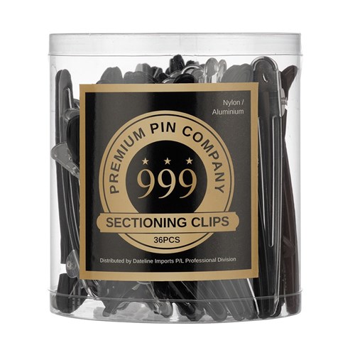 Premium Pin Company 999 Black Nylon/Aluminium Sectioning Clips - 302