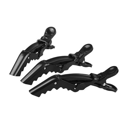 Premium Pin Company 999 Crocodile Clips - Black, 6pc