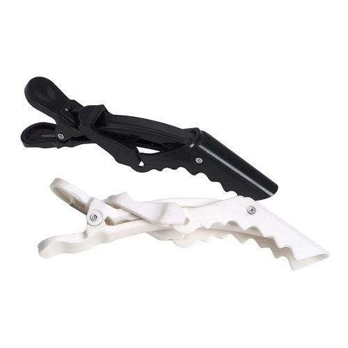 Premium Pin Company 999 Crocodile Clips - Black/White, 6pc