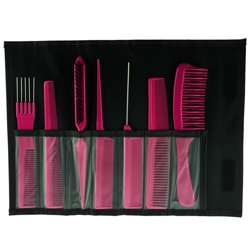 Salon Smart Folding Comb Set Pink